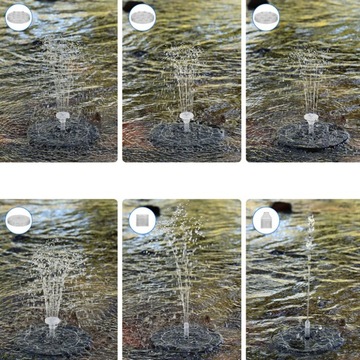 ПЛАВАЮЩИЙ ФОНТАН СОЛНЕЧНЫЙ САД, ЦВЕТНЫЕ RGB 6 ЭФФЕКТОВ ДЛЯ ПРУДА