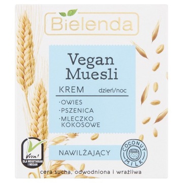 Bielenda Vegan Muesli Krem na dzień noc nawilżając