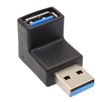 2pcs USB3.0 AM to AF L Shape Converter Adapter USB