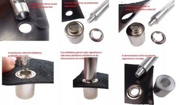 200 SZT OCZKA DZIURKACZ NAPY DO PLANDEKI 10MM