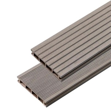 DESKA TARASOWA PVC SZARY – DŁ. 4 M