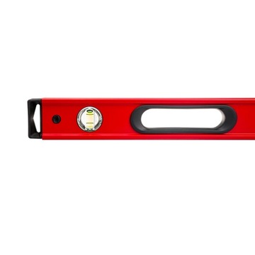 LIBELLA PRO900 HEAVY DUTY LEVEL, ОКРАШЕННАЯ В КРАСНЫЙ цвет, С РУЧКАМИ, 180 СМ