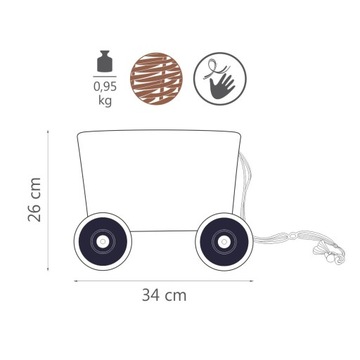 Плетеная детская коляска Eco Line Mini