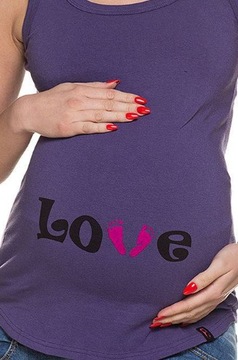 oryginał MY TUMMY TOP LOVE STÓPKI MAMA XL