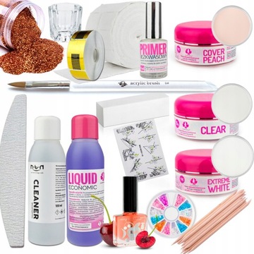 LARGE Набор для ногтей 3x15 г акриловой жидкой грунтовки