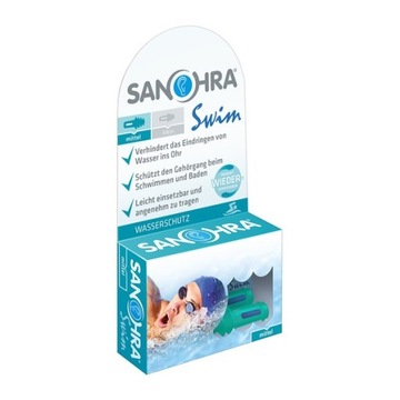 Sanohra Swim, zatyczki do uszu dla dorosłych średnie 1 para