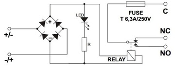 Релейный модуль AWZ517 PU1/HV-24V 6A, источник питания переменного/постоянного тока PULSAR