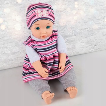 ИНТЕРАКТИВНАЯ КУКЛА KINDERPLAY ГОВОРИТ СМЕЕТСЯ ПЛАЧИТ ОДЕЖДА