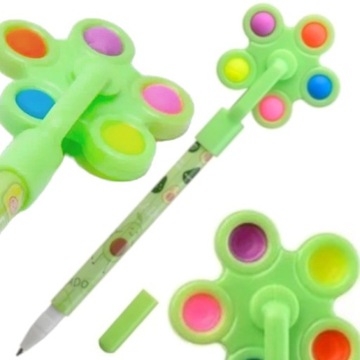 ŁADNY DŁUGOPIS NIEBIESKI DO SZKOŁY SPINNER POP IT