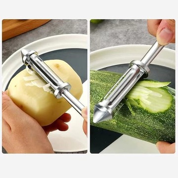 Универсальная овощечистка из цинкового сплава, очень острая.