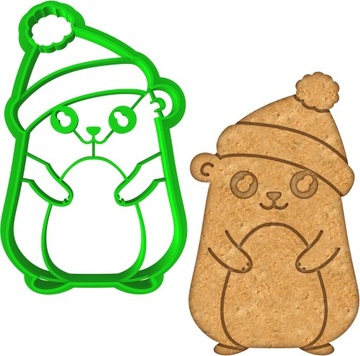 FOREMKA ŚWIĄTECZNA Wykrawacz Pierników na ŚWIĘTA BOŻE NARODZENIE Chomik 8cm