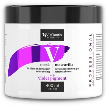 VisPlantis Profesional Maska do Włosów Blond i Siwych 400ml