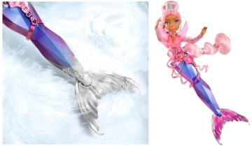 МЕРМАЗЕ МЕРМАИДЗ КУКЛА РУСУЛКА ГАРМОНИКА, МЕНЯЮЩАЯ ЦВЕТ 580805