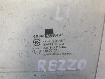 CHEVROLET REZZO TACUMA 00-08 SKLO (OKNO) DVEŘE LEVÝ PŘEDNÍ