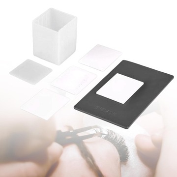 Taca do przedłużania rzęs Lash Holder Lashes Fałszywe rzęsy do rzęs szara