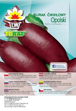 Burak ćwikłowy podłużny Opolski - 100g TORAF