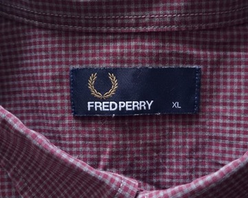 FRED PERRY M3258 MICRO GINGHAM SHIRT BUTTON DOWN Męska Koszula XL