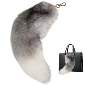Ключ 45 см д?Милый Волк Лисий Хвост Мех Автомобильные Брелоки
