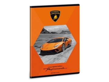 Lamborghini zeszyt gładki czysty z marginesem 8350
