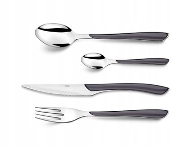 AMEFA 48 MODERN MODERN НЕРЖАВЕЮЩАЯ НЕРЖАВЕЮЩАЯ СТОЛОВЫЕ ПРИБОРЫ ECLAT ГРАФИТ 12 ЧЕЛОВЕК