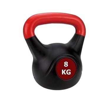 Hantla Winylowa Kettelbell Odważnik Obciążenie SPARTAN 8 kg