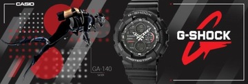 Zegarek Męski CASIO G-SHOCK GA-140-1A1ER + BOX