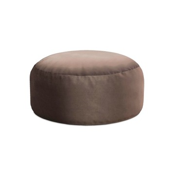 Nowoczesna Okrągła Pufa Velvet Basic Polski Producent do Salonu Sypialni