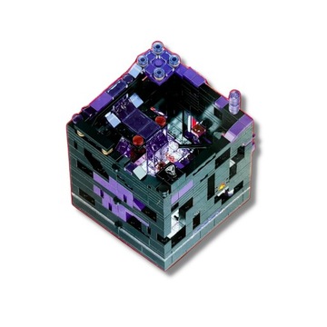 Minecraft MYWORLD БЛОКИРУЕТ АТАКУ ДРАКОНА НА ФИОЛЕТОВУЮ КРЕПОСТЬ LED 511 шт.