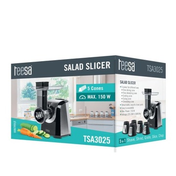 ЭЛЕКТРИЧЕСКАЯ ТЕРКА ДЛЯ ОВОЩЕЙ, ФРУКТОВ, 5 ТЕРК
