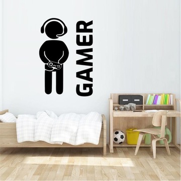 Naklejka na ścianę GAMER GRACZ dekoracja ścienna