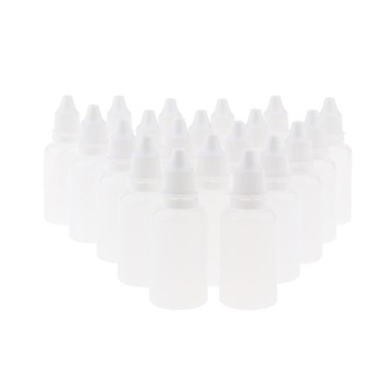 20 30 ml butelki oleju Białe