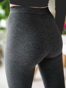 ЛЕГГИНСЫ С ВЫСОКОЙ ПОСАДКОЙ, РЕБРИЦА, ФОРМИРОВАНИЕ, непрозрачный хлопок, КАЧЕСТВО M/L