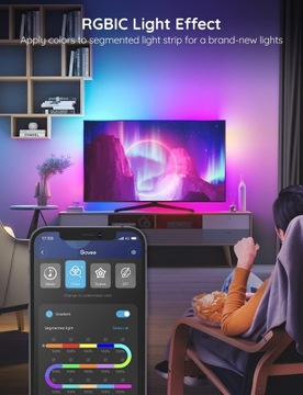 RGB СВЕТОДИОДНАЯ ЛЕНТА МУЗЫКАЛЬНЫЙ РЕЖИМ 2M УПРАВЛЕНИЕ ПРИЛОЖЕНИЯМИ