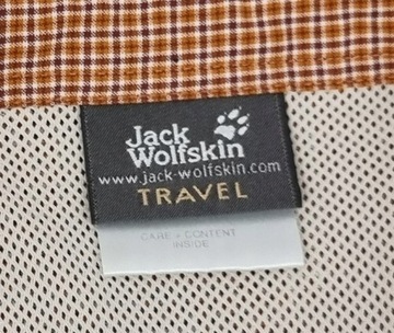 Jack Wolfskin Pomarańczowa Koszula W Kratę M