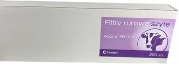 FILTRY RUROWE DO MLEKA SZYTE 455X75MM 200SZT