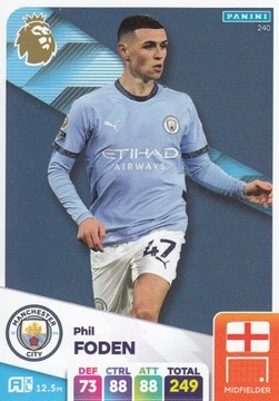 PREMIER LEAGUE 2025 Base Card Phil Foden 240