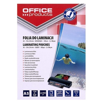 Folia do laminowania A5 2x100mikr 100szt