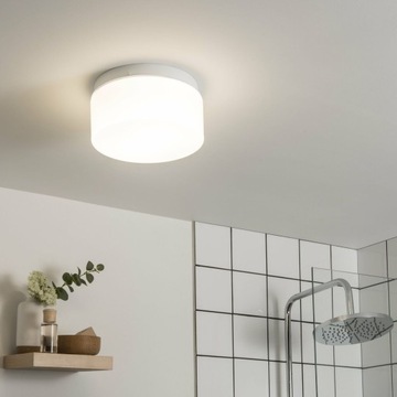 Потолочный светильник для ванной комнаты IP44 25 см белый 2 x E27