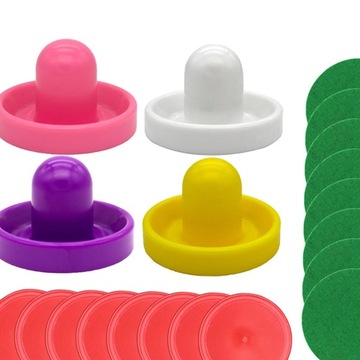 1 комплект мини-толкателей для аэрохоккея и шайб для аэрохоккея с фетровыми воротами, стиль G