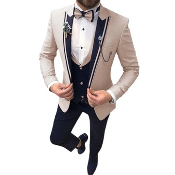 Mens Suits Point 3 Pieces Men Dress Suits Casual
