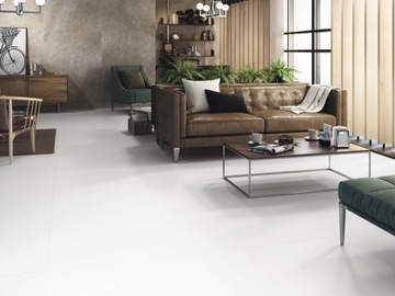 PŁYTKI PODŁOGOWE GRES SZKLIWIONY MAT 120X120cm GRESOWA WHITE BETON MARMUR