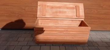 Деревянный сундук 80 см с перегородкой-перголой