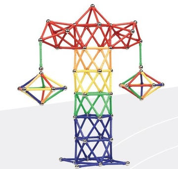 УЧЕБНЫЕ МАГНИТНЫЕ КОНСТРУКЦИИ БЛОКИ MAGNETIC 138 3D элементы