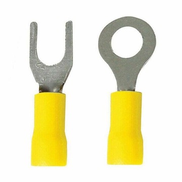 520 изолированных клемм для электрических проводов. Лопаточные разъемы.