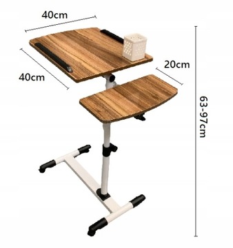 Стол DESK на колесах для ноутбука (Е020)
