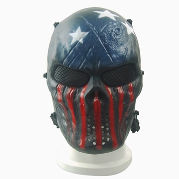 Маска черепа зомби на открытом воздухе CS, полевая экипировка, полнолицевая маска воина