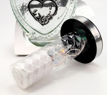 СОЛНЕЧНАЯ СЕРДЦЕ, металл и стекло, теплый светодиодный свет, 1000 дней.