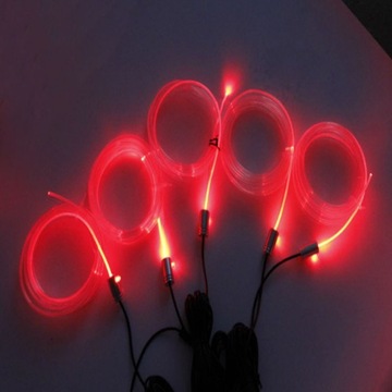 6M VLÁKNO RGB LED AMBIENT AUTO ŽÁROVKA SVĚTLO