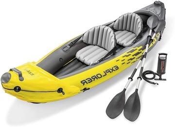 2-местный каяк Лопастной насос Explorer K2 Intex 68307 МОДЕЛЬ 2024 г.