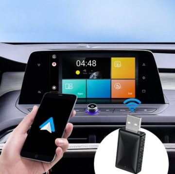 Беспроводная мини -USB -адаптер для iPhone iOS Android Auto